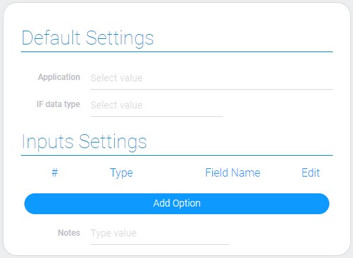 Inputs and default settings of if condition node