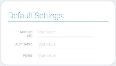 Default settings of voice machine detection node