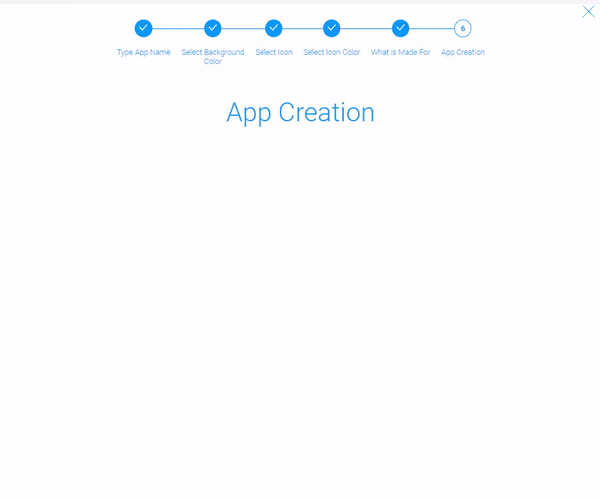 Waiting for creation of the app