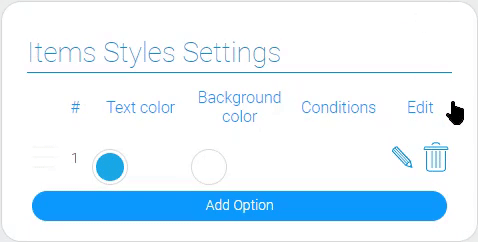 Delete button
