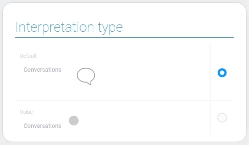Types of conversation interpretations