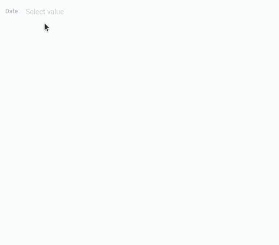 Clearing field while using date range