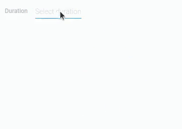 Using the seconds in duration element