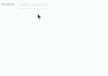 Using the time picker