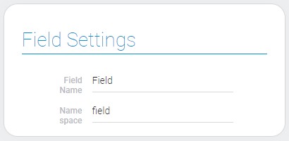 Settings of field element