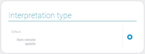 Types of item remote update interpretation