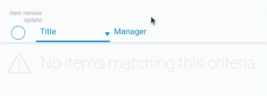 Using the item remote update