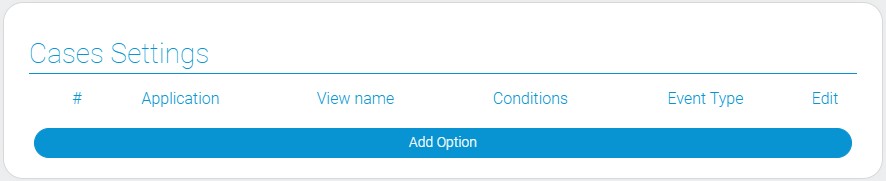 Settings of notifications cases