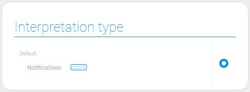 Types of notifications interpretation
