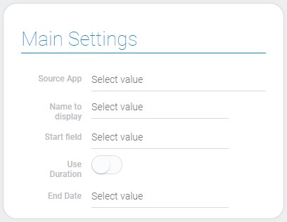 Main settings of sheduling subgroup