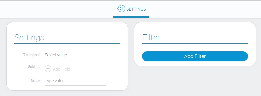 Settings of list input option