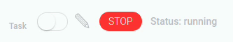 Work of the task run button