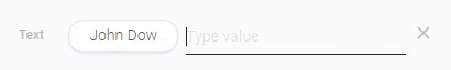 Multiple text value