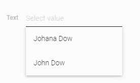 Search for autocomplete value