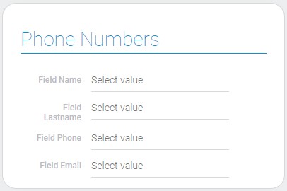 Phone numbers
